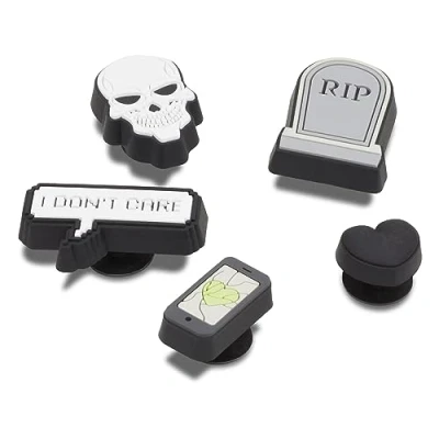 Image of Crocs Unisex&#039;s Ghosting 5 Pack Shoe Charms, One Size
