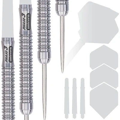 Image of Unicorn Unisex Evolution Series Phase 3 Darts Silver, 24 G, G EU