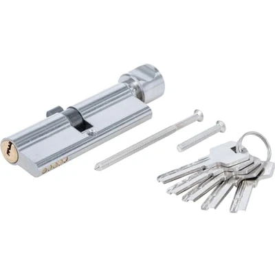 Image of BGS DIY 85290 Safety Door Cylinder with Rotary Knob 45/45 90 mm