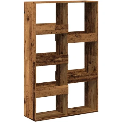 Image of vidaXL Bookcase Old Wood 100x33x155.5 cm Engineered
