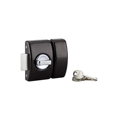 Image of THIRARD 71518 VERROUS Glass Entry Door Locks, Black, 45 mm