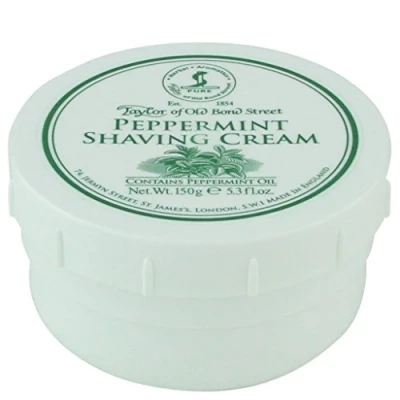 Image of Taylor of Old Bond Street Peppermint Shaving Cream Bowl 150gr