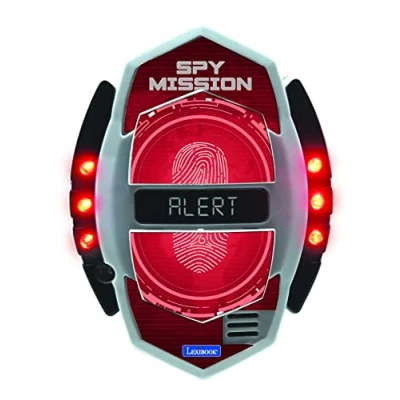 Image of Lexibook RPSPY05 Mission, Spy Motion Detector with Alarm, Light Effects, Detection up to 30 Centimeters, Black/red