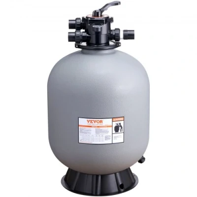 Image of VEVOR Sand Filter, 24 inch, Up to 65 GPM Flow Rate, Above Inground Swimming Pool Filter System with 7 Way Multi Port Valve, Backwash, Rinse, Recirculate, Waste, Winter, Closed Functions