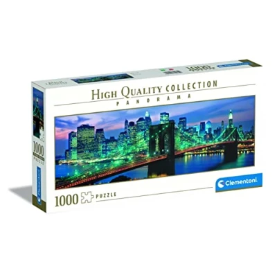 Image of Clementoni 39434 Collection Panorama Puzzle for Adults and Children New York Brooklyn Bridge 1000 Pieces