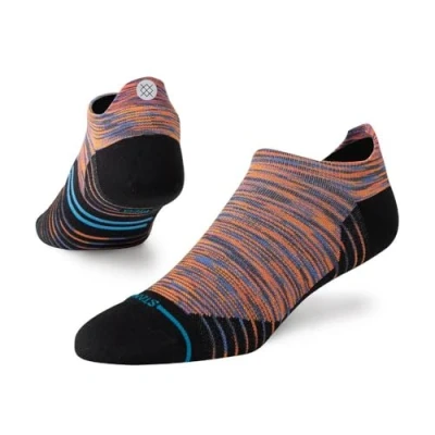 Image of Stance Cautionary Tab Socks Performance Spacedust Patterned Ultralight Cushioned Ankle Medium