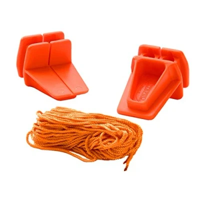 Image of Faithfull FAILB Brick Line Block Set. Blocks and 18M (59ft) Orange