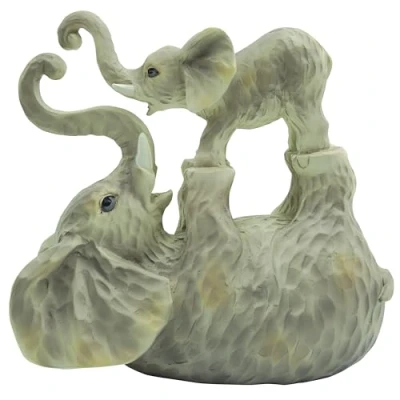 Image of Leonardo Collection The Ellie &amp; Family Playtime Elephant Figurine Figurines Statues For Home Decor Ideal Ornaments Friendship Gifts Women Men Lovely Centerpiece Living Room Accessories