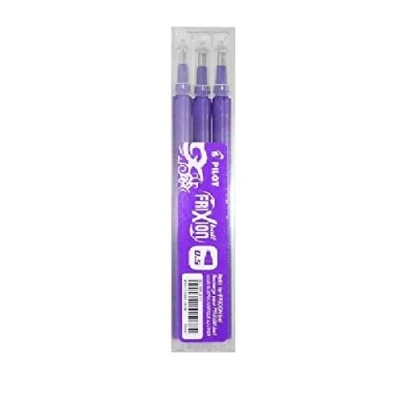 Image of Pilot Refills for Frixion Rollerball 0.7 mm Tip Purple Pack of 3