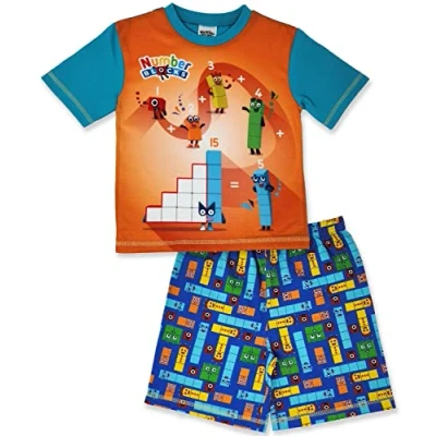 Image of Numberblocks Short Pyjamas &quot;Equals 15&quot; 7 8yrs