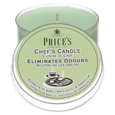 Image of Prices Chefs Candle in Tin Eliminates Cooking Cooks Kitchen Odour TRIPLE PACK,Green,6.8 l x 19.8 w 4.4 h centimeters