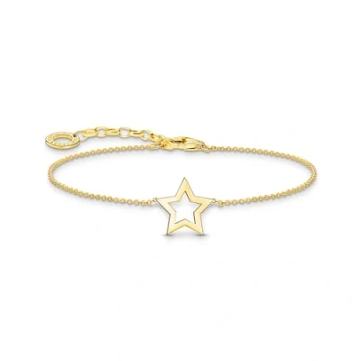 Image of Thomas Sabo Eine Grösse Gold Plated Silver Bracelet A2162 413 39, Sterling Silver, No Gemstone, Grösse, Gemstone