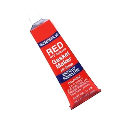 Image of DIOXSTAR Red RTV Silicone Instant Gasket Maker Adhesive Sealant 85g Tube, Multi Material And Sealant, Ideal for Gaskets, Sealing, Repairs, Bonding, (1 Pcs)
