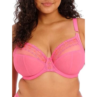 Image of Elomi Women&#039;s Matilda Plunge Bra, Sheer, Wild Cherry, 32JJ US
