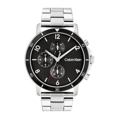 Image of Calvin Klein Analogue Multifunction Quartz Watch for Men with Silver Stainless Steel Bracelet 25200067