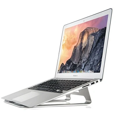 Image of Thingy Club Simple Design Aluminum Laptop Stand for Apple MacBook Air &amp; Pro and All other Laptops (Silver)