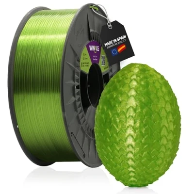Image of Winkle PETG Filament Krystal Lime 1.75 mm 3D Printer Crystal Colour Spool 300 g