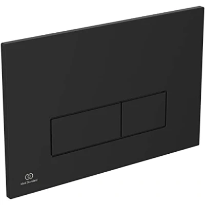 Image of Ideal Standard Oleas M2 Mechanical Toilet Flush Plate, R0121A6, Black