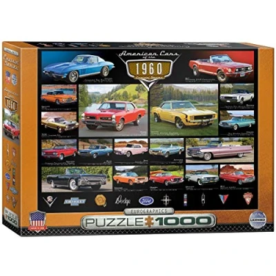 Image of Eurographics 6000 0677 American Cars of the 1960s Puzzle, Various, 48 x 68 cm