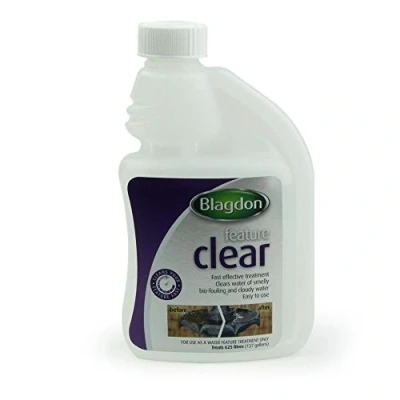 Image of Blagdon Feature Clear, Fast Acting, Effective Treatment, Cleans Cloudy Water and Smelly Bio Fouling, Removes Sludge &amp; Algae, 250ml, Treats 625 Litres