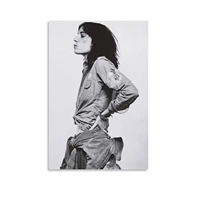 Image of MMMU Patti Smith 1976 poster Decorative Painting Canvas Wall Art Picture Print Living Room Bedroom Aesthetic posters 16x24inch(40x60cm)