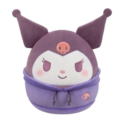 Image of Squishmallows Original Sanrio 8 Inch Dabodabo Hoodie Kuromi Official Jazwares Plush (Little)