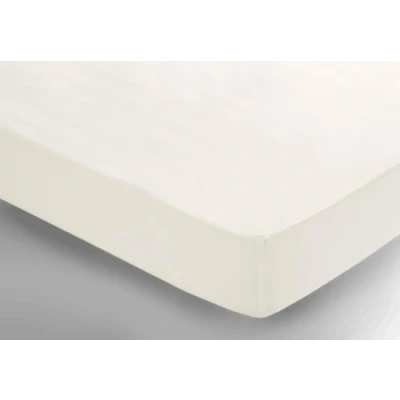 Image of Belledorm 400 Thread Count 100% Egyptian Cotton Fitted Sheet King Ivory