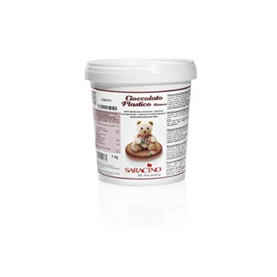 Image of Saracino White Chocolate Modelling Paste for Decorations and Sculptures 1 Kg Made in Italy
