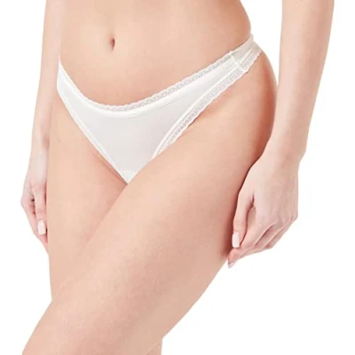 Image of Calvin Klein Women&#039;s Thongs, White, XL