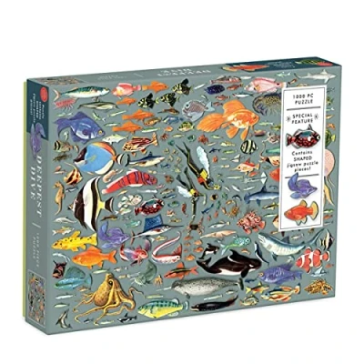 Image of Deepest Dive 1000 Piece Puzzle with Shaped Pieces