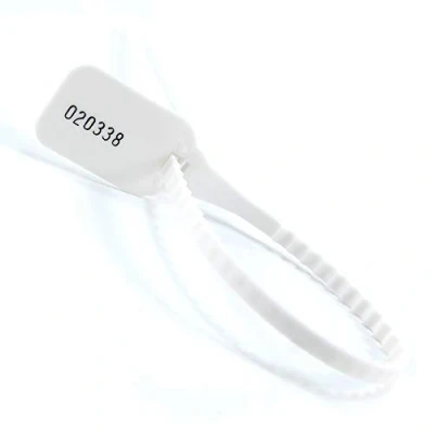 Image of 1000pcs Pull Ties Shipping Tags Numbered Security Tamper Proof Seals Self Locking Disposable Plastic Safety Ties(White)