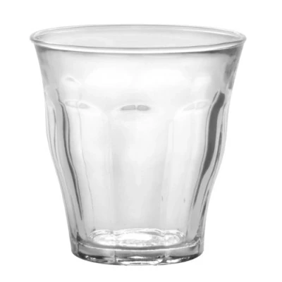Image of 6x Clear 200ml Picardie Tumbler Glasses By Duralex