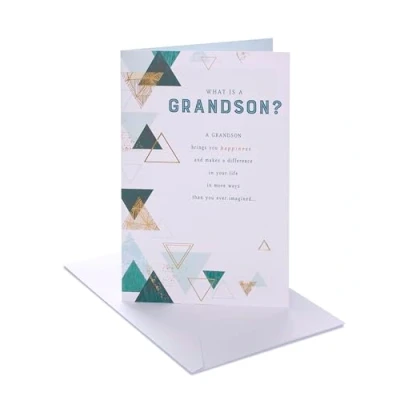 Image of UK Greetings Birthday Card for Grandson Heartfelt Design