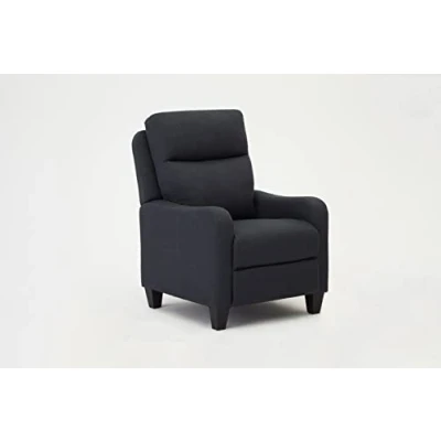 Image of Home Detail Recliner Armchair Fabric And Tartan Chair High Back Sofa Lounger (Grey)