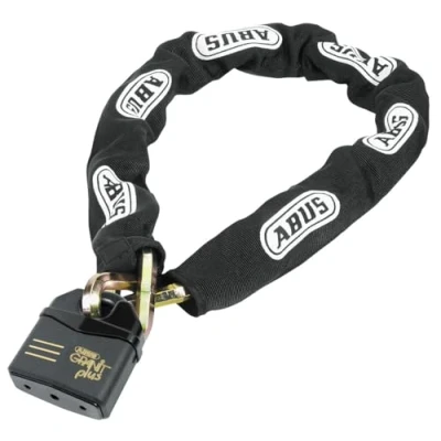 Image of ABUS lock and Chain combination GRANIT™ Power 37RK/80 14KS Black Loop for motorbikes boat trailers security level 20