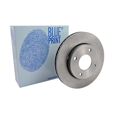 Image of 4544200001, A4544200001 Brake disc BLUE PRINT ADC443102 Front Axle 256mm 25mm 4 Hole 114mm internally vented Coated MITSUBISHI: COLT 6
