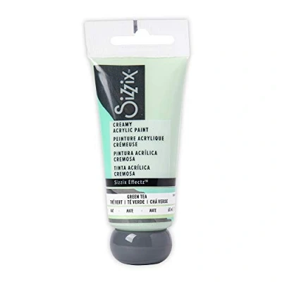 Image of Sizzix Effectz Creamy Matte Acrylic Paint Green Tea 60ml, 664547, One Size
