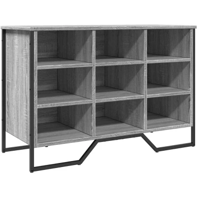 Image of vidaXL Shoe Cabinet Grey Sonoma 90x38x61.5 cm Engineered Wood