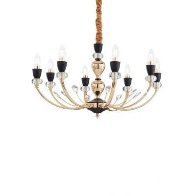 Image of Vanity 8 Light Pendant Black