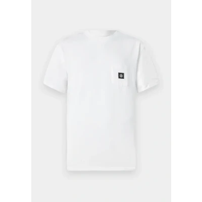 Image of Element Short Sleeved Knit top ICON Label Pocket SS Men&#039;s White L