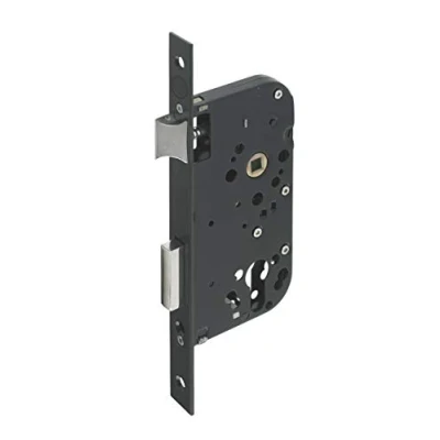 Image of Yale Cylinder Hole Recessed Lock 40mm Axle 148mm Trunk Y60K A40/N Reversible Bolt, Square End Headrest Front Door, Service, Sensitive Premises Black