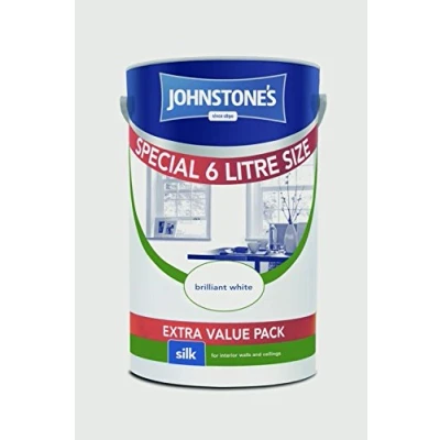 Image of Johnstone&#039;s Silk 6L Brilliant White
