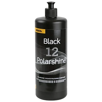 Image of Mirka polish / Polarshine 12 Black 1000 ml Professional medium coarse Silicone free