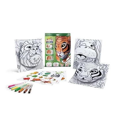 Image of CRAYOLA POPS 04 2802 3D Activity Set for Colouring and Drawing Creative Gift Kids Jungle from 6 Years
