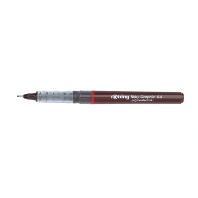 Image of Rotring Tikky Graphic Fine Liner Pen 0.50mm Black Ink