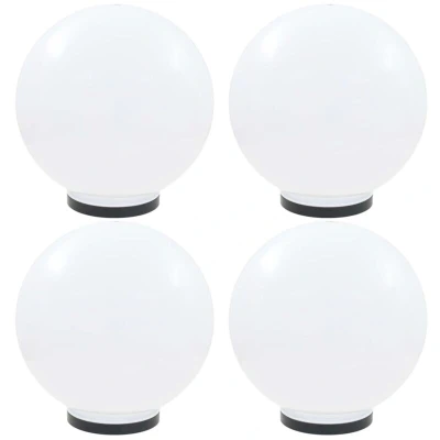 Image of vidaXL LED Bowl Lamps 4 pcs Spherical 40 cm PMMA