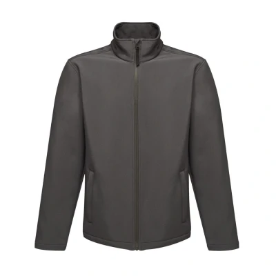 Image of Regatta Reid Mens Softshell Wind Resistant Water Repellent Jacket (Seal Grey) Size X Large