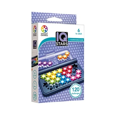Image of Smart Games Iq Stars Board Kids Puzzles For 6 Year Olds Or Plus Educational Toys Travel