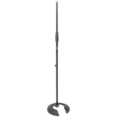 Image of Chord Stackable Microphone Stand with Cast Iron Base Black