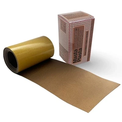 Image of MastaPlasta Original Self Adhesive Leather Repair Patch Roll Bronze 150 x 10 cm (60&quot; 4&quot;). Instant Upholstery Quality Scratch and Tear for Sofas, Car Seats, Bags, Vinyl &amp; More